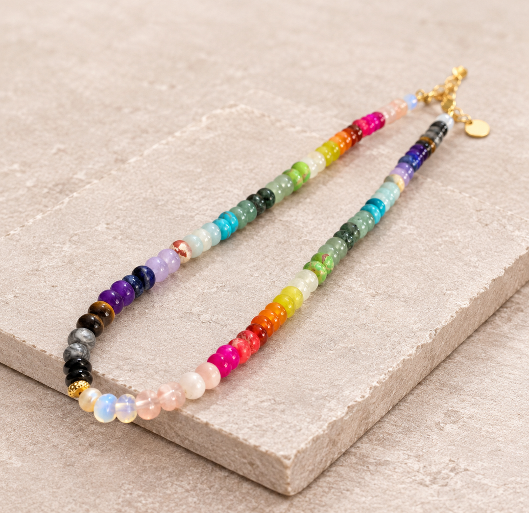 7 Chakra Edelstein - Kette