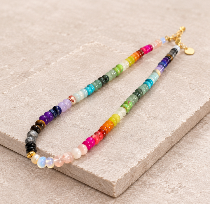 7 Chakra Edelstein - Kette