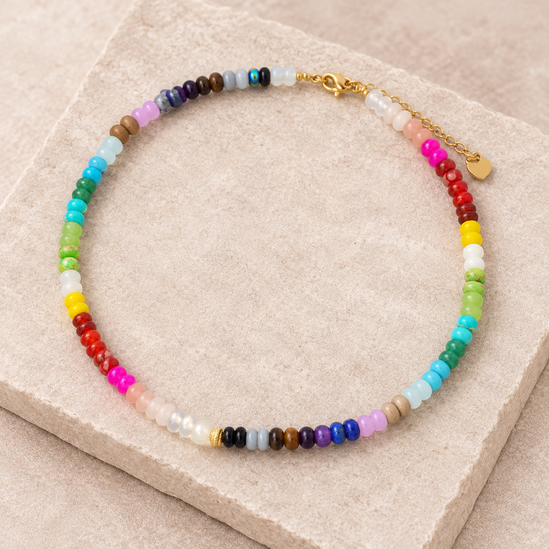 7 Chakra Edelstein - Kette