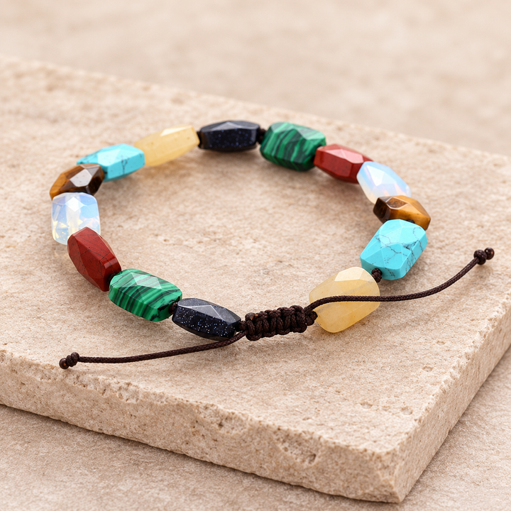 7 Chakra Naturliebe - Armband