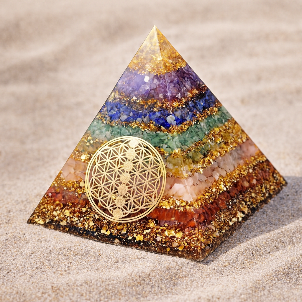 7 Chakra - Orgonit Pyramide