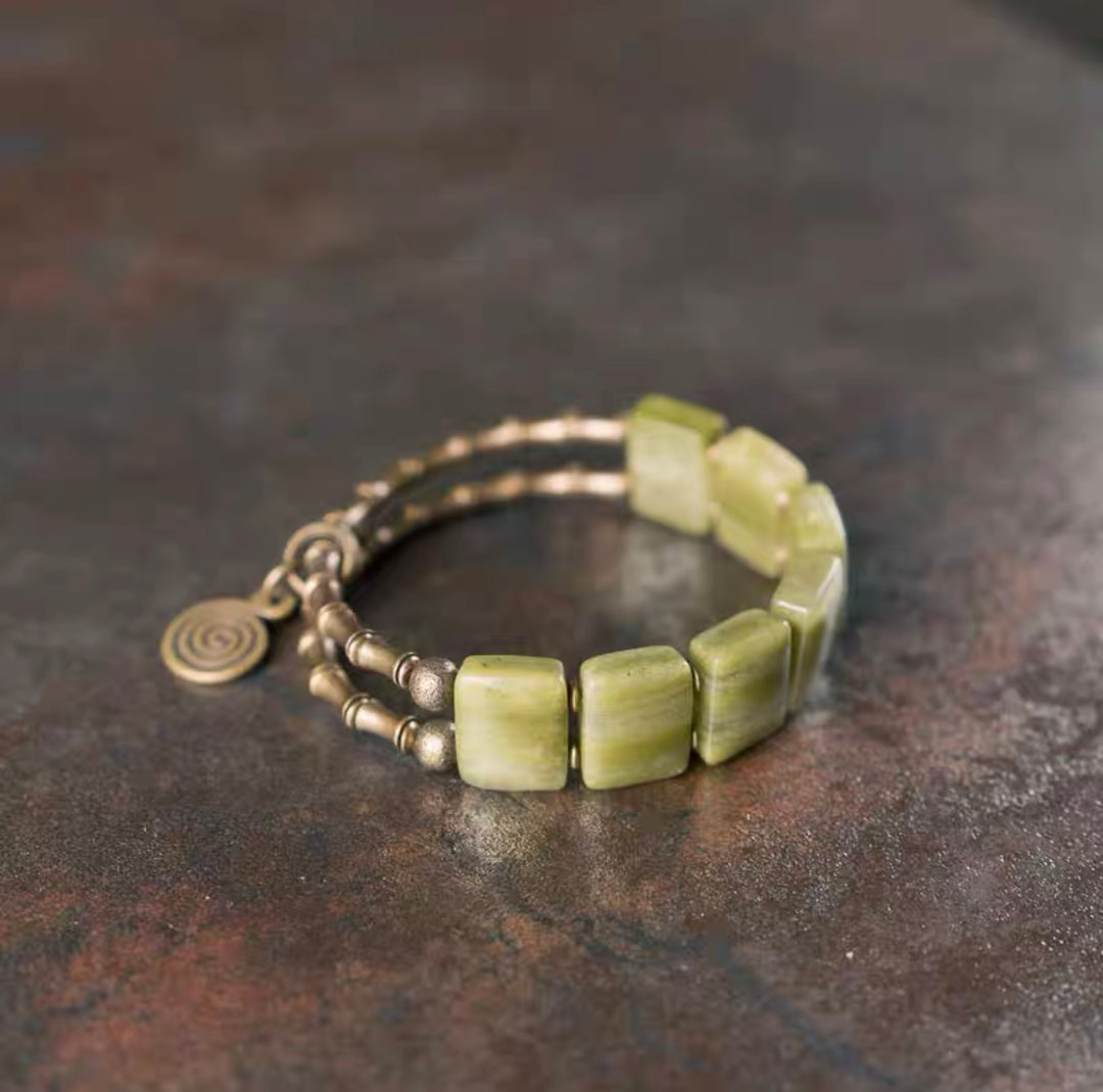 Healing Jade Kupfer - Armband