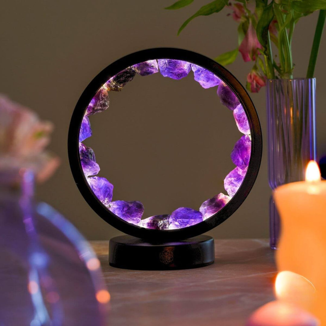 Amethyst-Lampe "Kristalltraum"