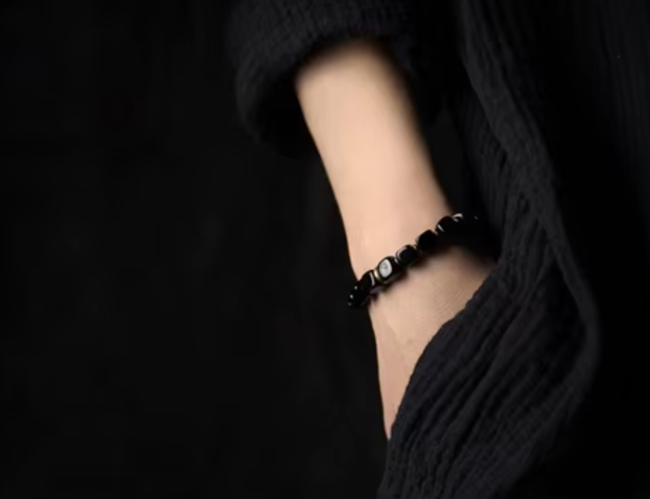 Schwarzes Schutz Obsidian - Armband