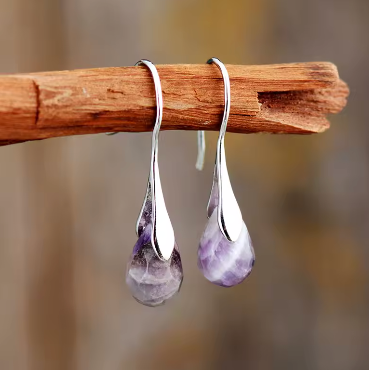 Purple Amethyst - Ohrringe