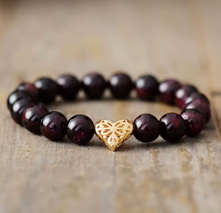 Granat Love - Armband