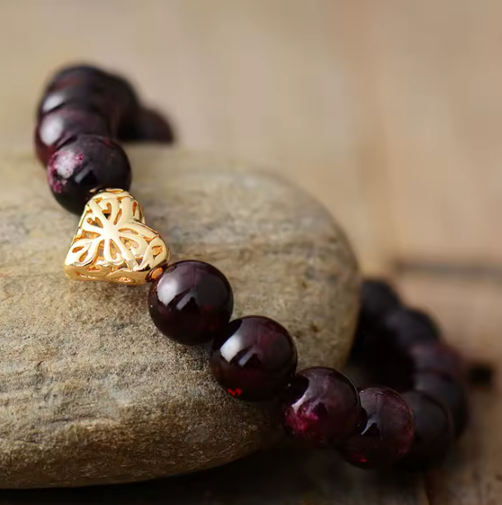 Granat Love - Armband