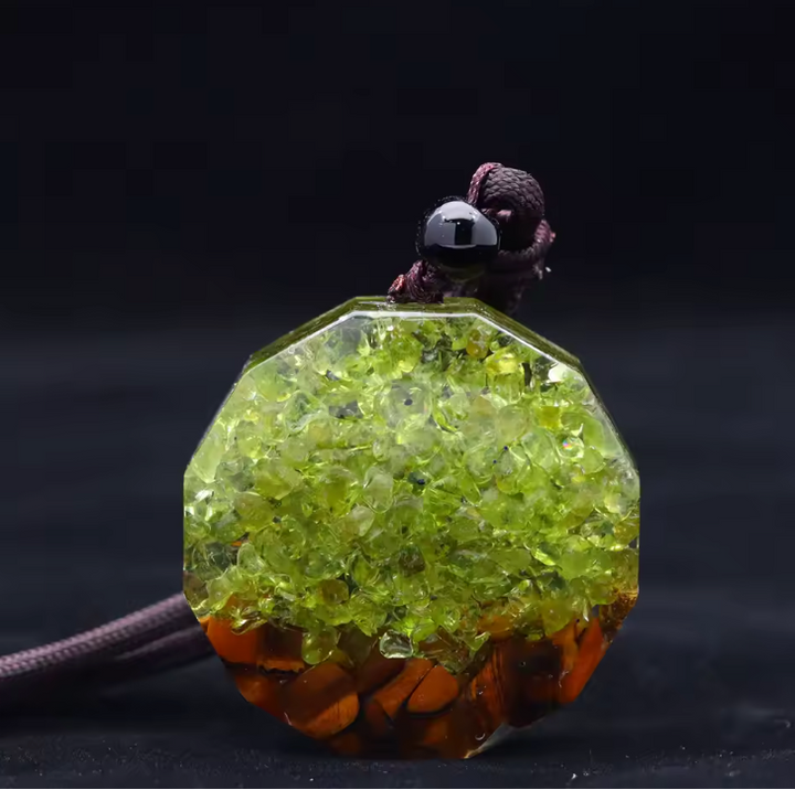 Peridot Lebensbaum - Kette