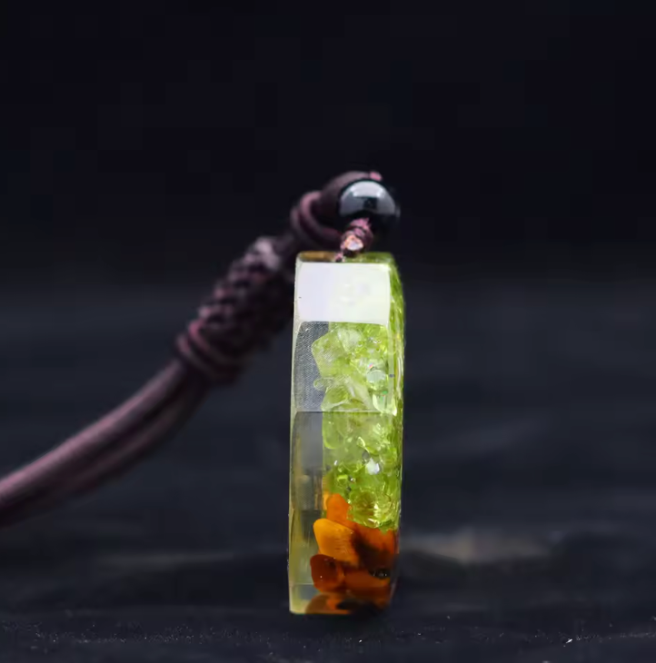 Peridot Lebensbaum - Kette