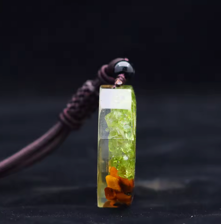Peridot Lebensbaum - Kette