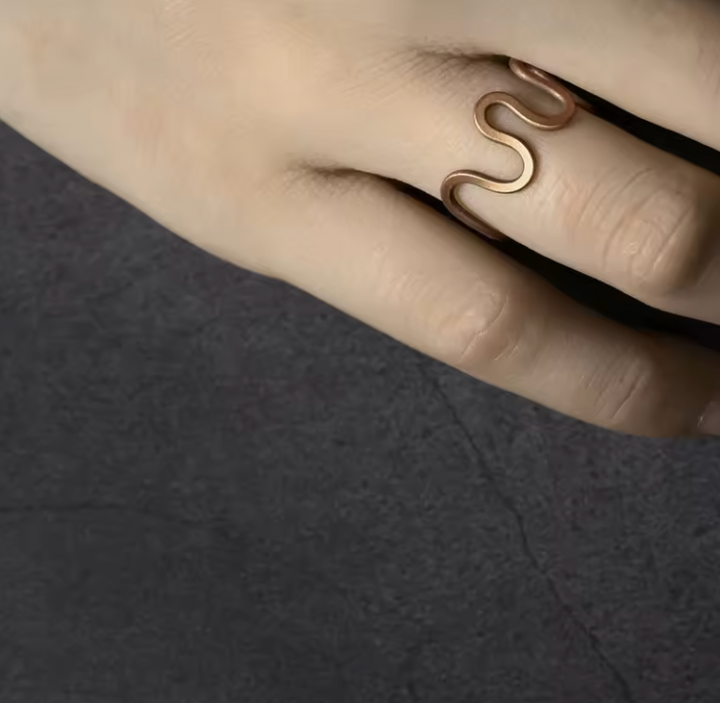 Kupfer Wave - Ring