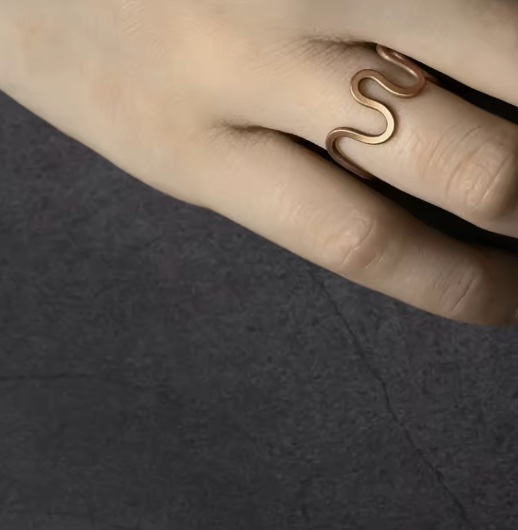 Kupfer Wave - Ring