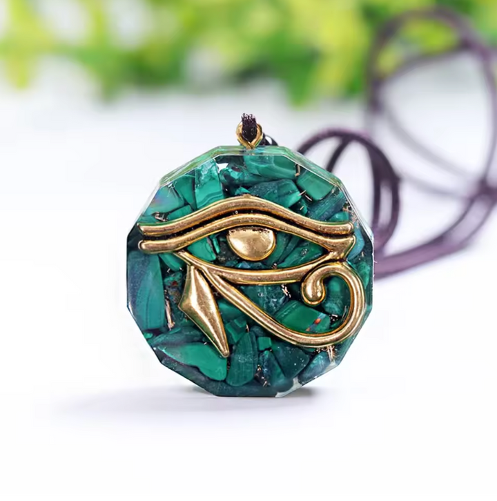 Malachit Orgon Eye - Kette