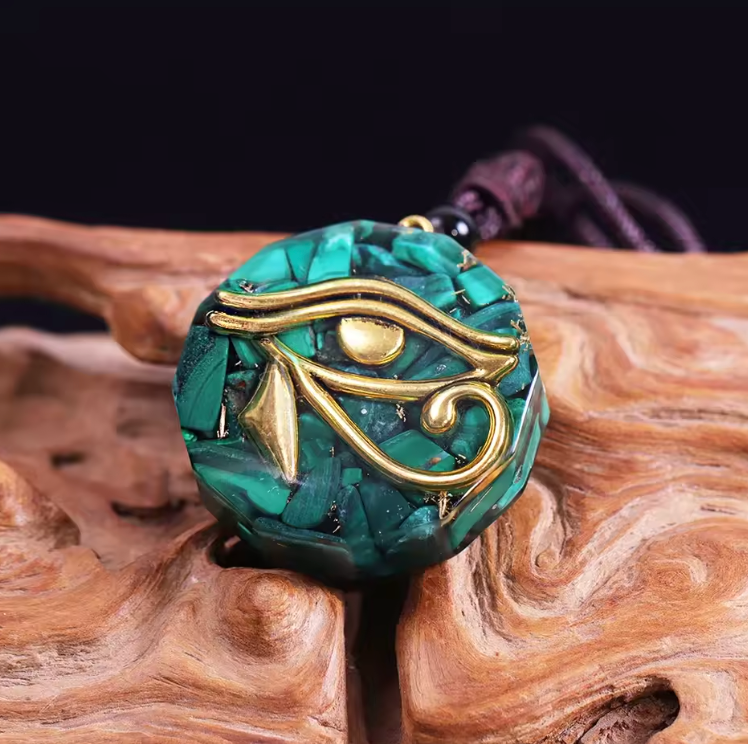 Malachit Orgon Eye - Kette
