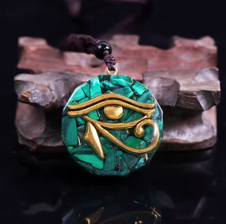 Malachit Orgon Eye - Kette