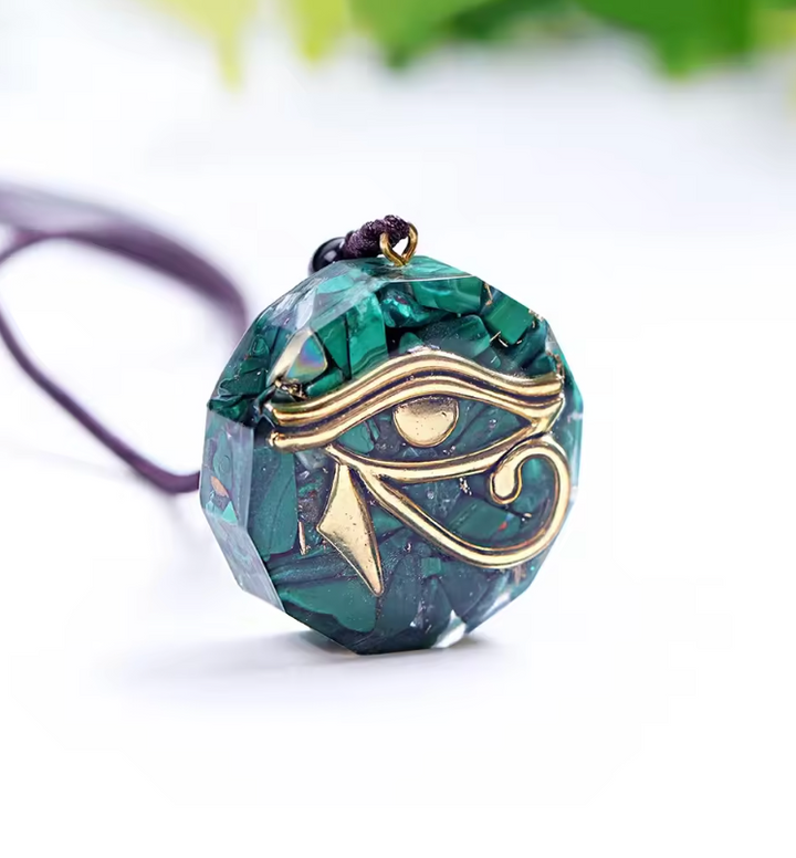 Malachit Orgon Eye - Kette