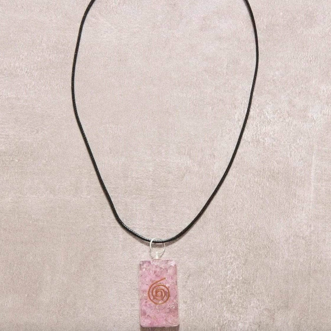 Rosenquarz Orgon - Kette