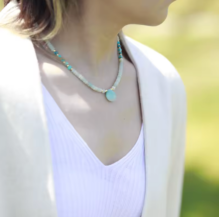 Serene Amazonit - Kette