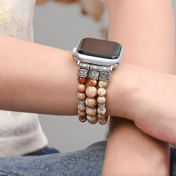 Beige Jaspis - Apple Watch Armband