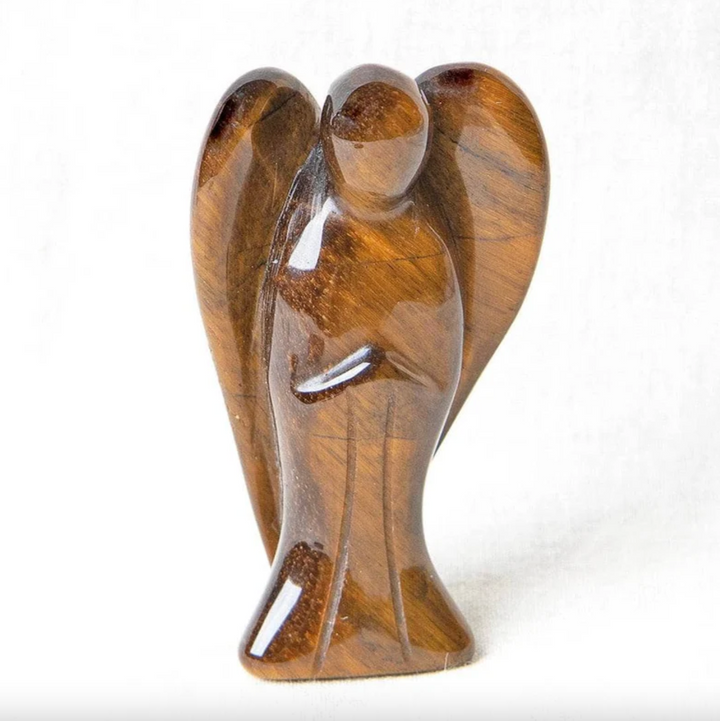 Schutzengel-Figur aus Tigerauge