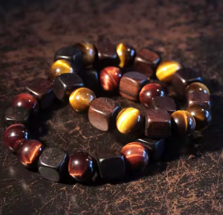 Tigerauge Noir - Armband