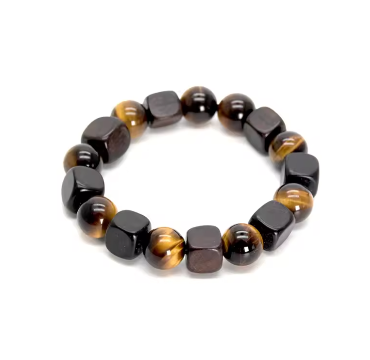 Tigerauge Noir - Armband