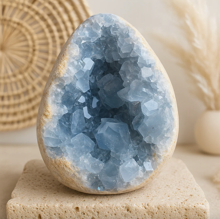 Cölestin-Geode aus Madagaskar