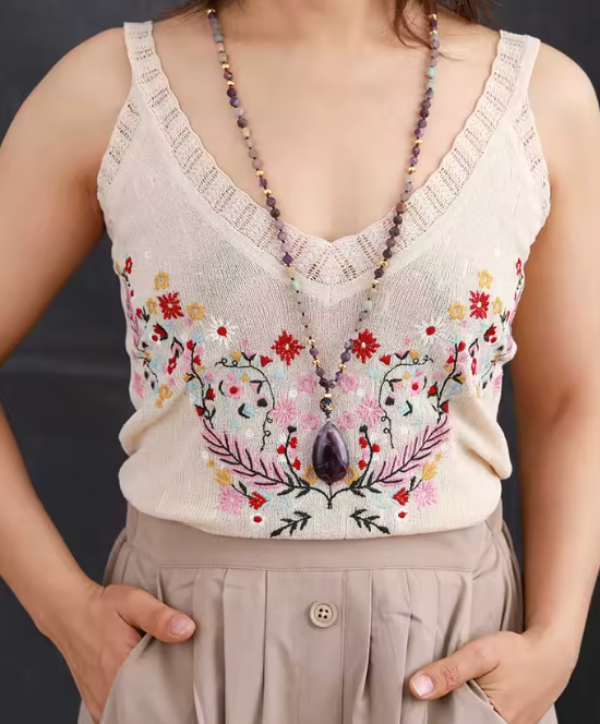 Amethyst Drop - Kette