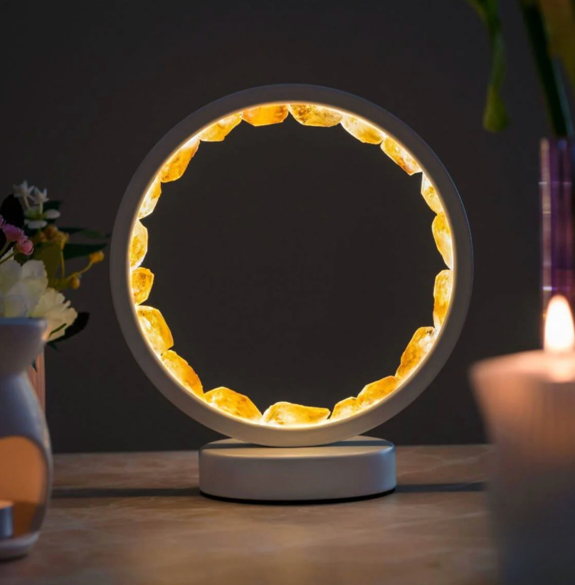 Citrin-Lampe "Herzlicht"