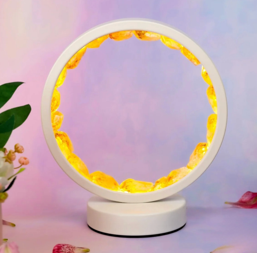 Citrin-Lampe "Herzlicht"