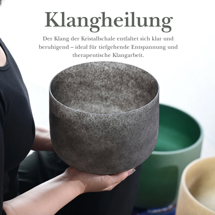 Kristall-Klangschale aus Obsidian – Black Obsidian Fusion