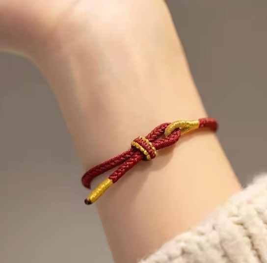 Red Tibet Gold - Armband