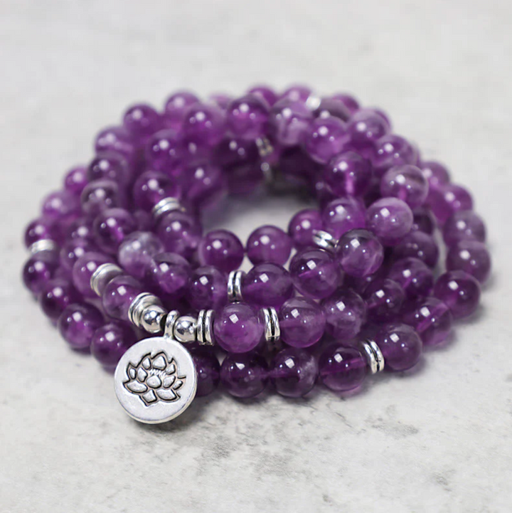 Lotus Amethyst Mala - Spiritualität & innere Ruhe