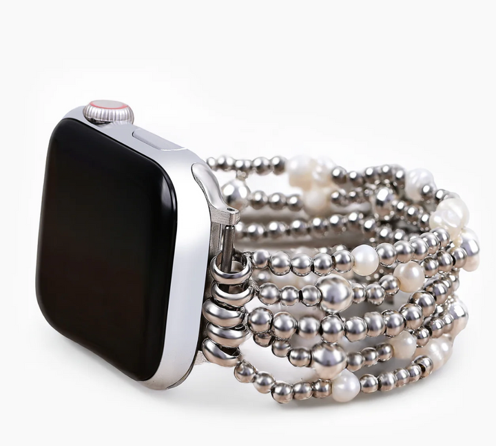 Silver Sparkle Pearl - Apple Watch Armband