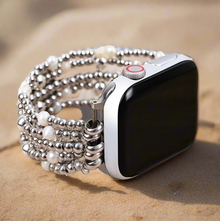 Silver Sparkle Pearl - Apple Watch Armband