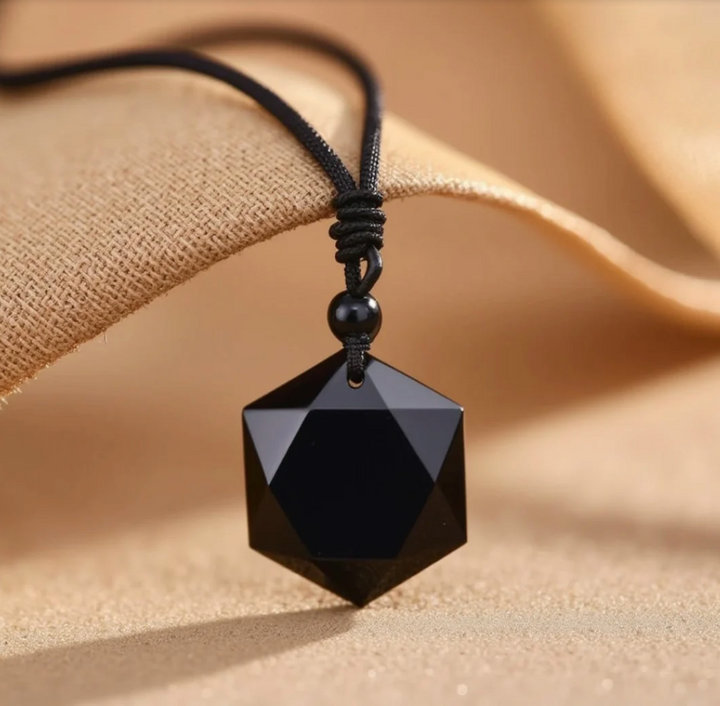 Obsidian Naturstein - Kette