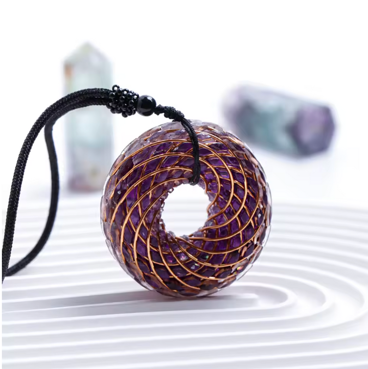 Auraspirale Naturstein - Kette