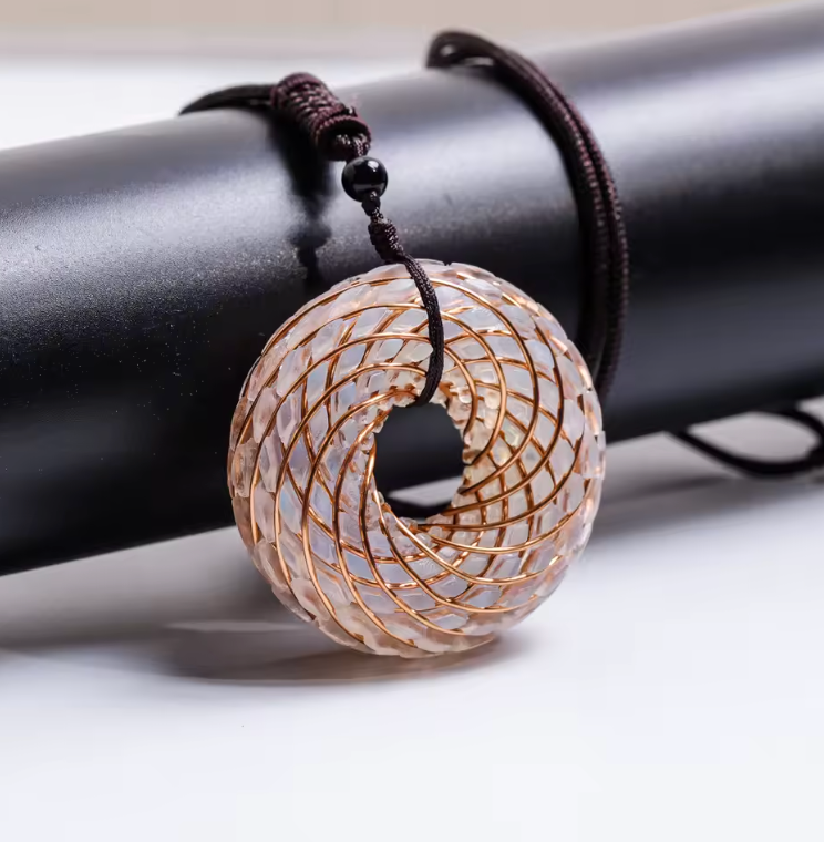 Auraspirale Naturstein - Kette