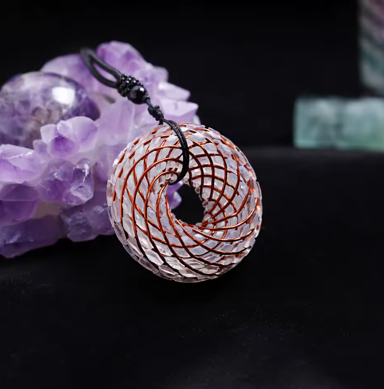 Auraspirale Naturstein - Kette