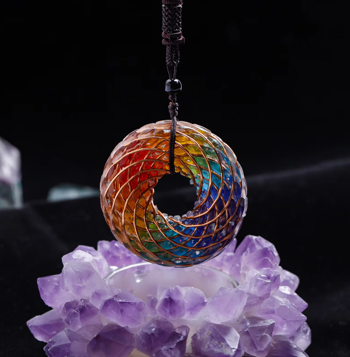 Auraspirale Naturstein - Kette