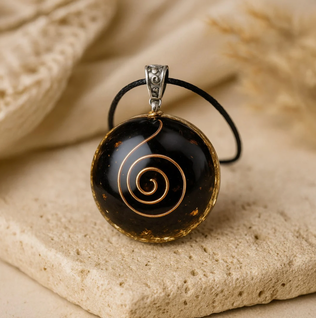 Obsidian Schutz Orgon - Kette