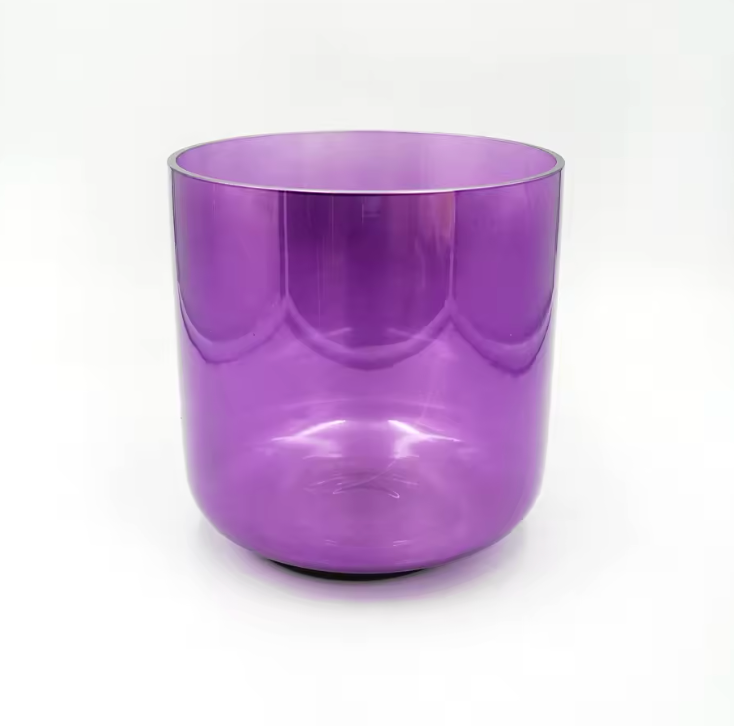 Kristall-Klangschale aus Quartz "Purple Aura"