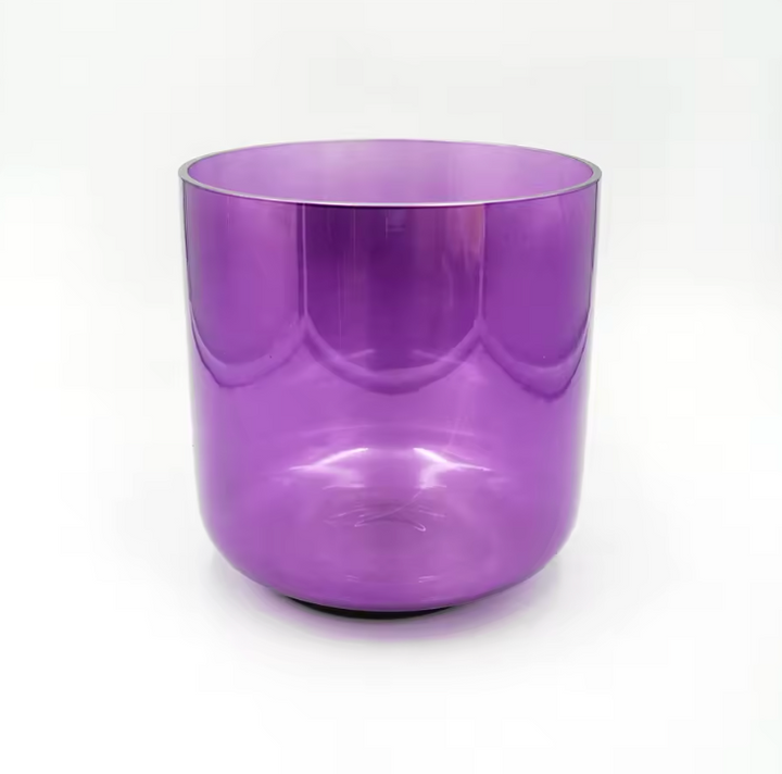Kristall-Klangschale aus Quartz "Purple Aura"