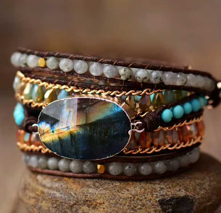 Lovely Labradorit - Wickelarmband