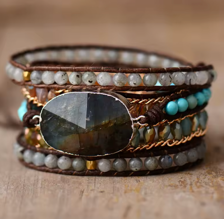 Lovely Labradorit - Wickelarmband