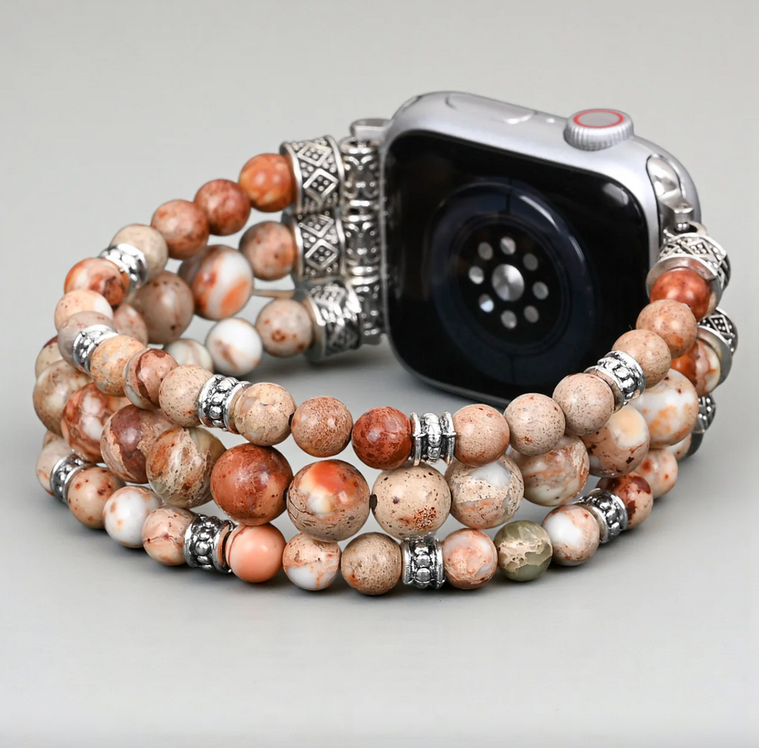 Beige Jaspis - Apple Watch Armband