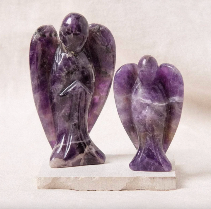 Schutzengel-Figur aus Amethyst