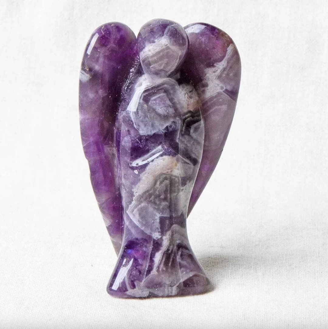 Schutzengel-Figur aus Amethyst