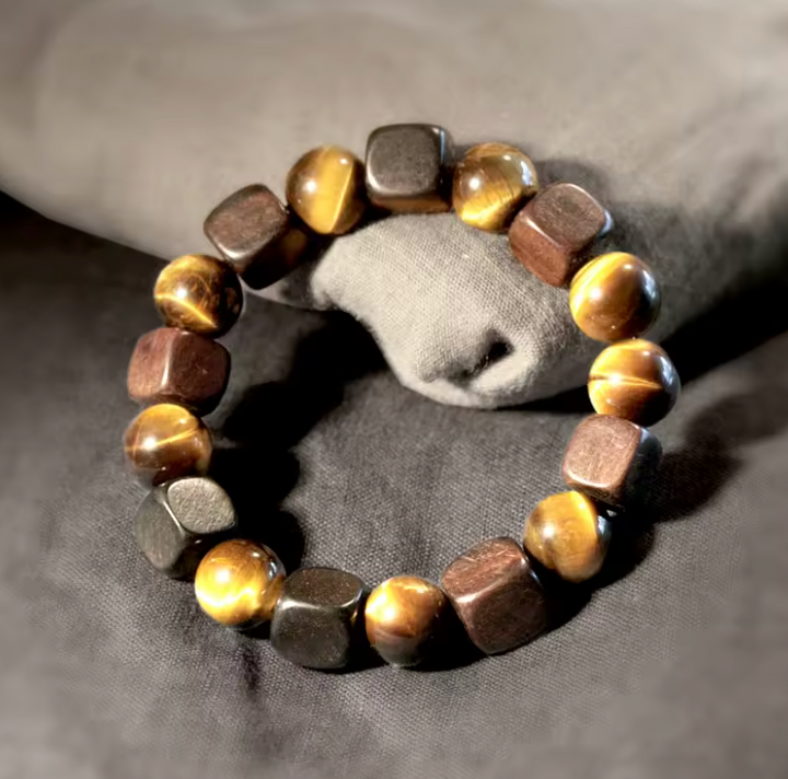 Tigerauge Noir - Armband