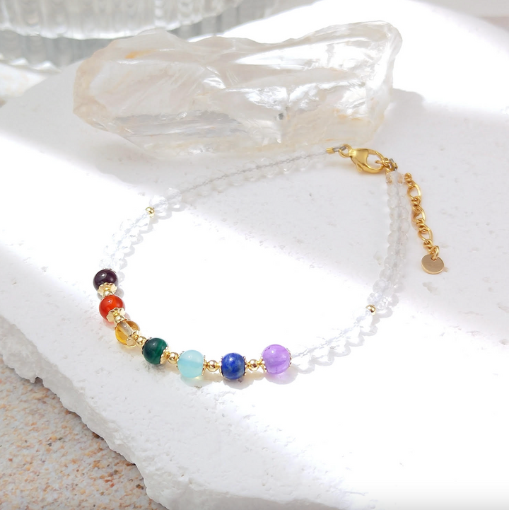 7 Chakra Quarz - Armband